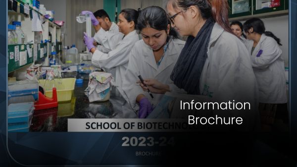 School of Biotechnology Brouchure